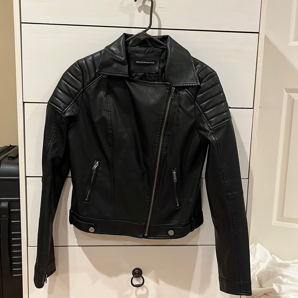 Brandy Melville leather jacket